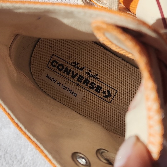 Unisex Vintage Orange Converse Sneakers - Picture 5 of 7